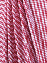 Suave 1/8" Gingham Check Shirting Poplin Polyester Cotton Fabric - Gingham Checkered, 57/58" Width (1 Yard)