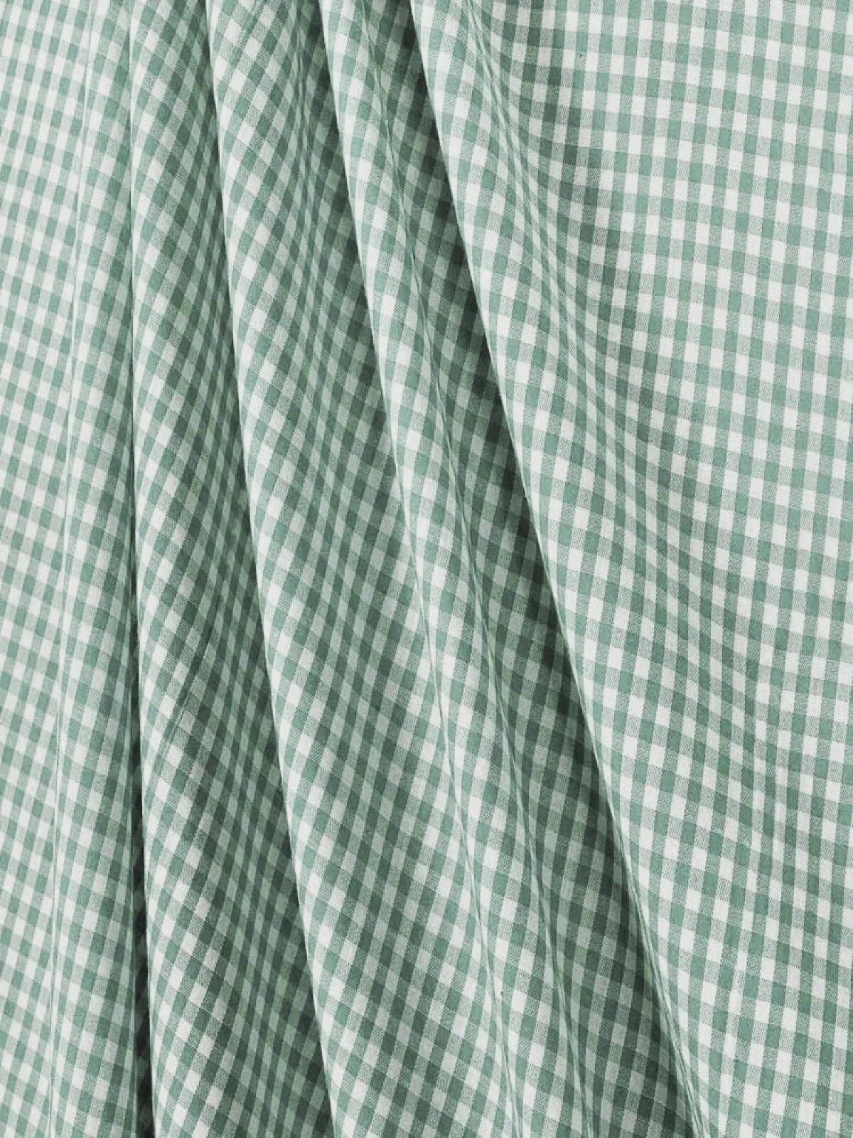 Suave 1/8" Gingham Check Shirting Poplin Polyester Cotton Fabric - Gingham Checkered, 57/58" Width (1 Yard)