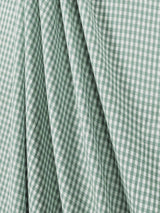 Suave 1/8" Gingham Check Shirting Poplin Polyester Cotton Fabric - Gingham Checkered, 57/58" Width (1 Yard)