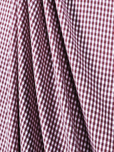 Suave 1/8" Gingham Check Shirting Poplin Polyester Cotton Fabric - Gingham Checkered, 57/58" Width (1 Yard)