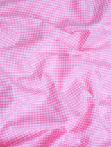 Suave 1/8" Gingham Check Shirting Poplin Polyester Cotton Fabric - Gingham Checkered, 57/58" Width (1 Yard)