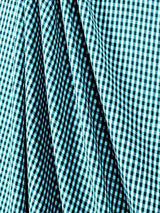 Suave 1/8" Gingham Check Shirting Poplin Polyester Cotton Fabric - Gingham Checkered, 57/58" Width (1 Yard)