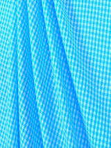 Suave 1/8" Gingham Check Shirting Poplin Polyester Cotton Fabric - Gingham Checkered, 57/58" Width (1 Yard)