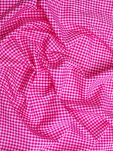 Suave 1/8" Gingham Check Shirting Poplin Polyester Cotton Fabric - Gingham Checkered, 57/58" Width (1 Yard)