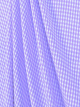 Suave 1/8" Gingham Check Shirting Poplin Polyester Cotton Fabric - Gingham Checkered, 57/58" Width (1 Yard)