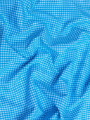 Suave 1/8" Gingham Check Shirting Poplin Polyester Cotton Fabric - Gingham Checkered, 57/58" Width (1 Yard)