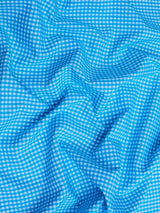 Suave 1/8" Gingham Check Shirting Poplin Polyester Cotton Fabric - Gingham Checkered, 57/58" Width (1 Yard)
