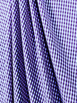 Suave 1/8" Gingham Check Shirting Poplin Polyester Cotton Fabric - Gingham Checkered, 57/58" Width (1 Yard)