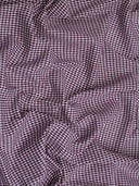 Suave 1/8" Gingham Check Shirting Poplin Polyester Cotton Fabric - Gingham Checkered, 57/58" Width (1 Yard)