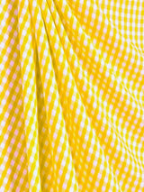 Suave 1/8" Gingham Check Shirting Poplin Polyester Cotton Fabric - Gingham Checkered, 57/58" Width (1 Yard)
