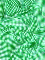 Suave 1/8" Gingham Check Shirting Poplin Polyester Cotton Fabric - Gingham Checkered, 57/58" Width (1 Yard)