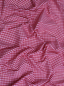 Suave 1/8" Gingham Check Shirting Poplin Polyester Cotton Fabric - Gingham Checkered, 57/58" Width (1 Yard)