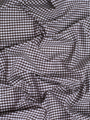 Suave 1/8" Gingham Check Shirting Poplin Polyester Cotton Fabric - Gingham Checkered, 57/58" Width (1 Yard)