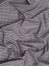 Suave 1/8" Gingham Check Shirting Poplin Polyester Cotton Fabric - Gingham Checkered, 57/58" Width (1 Yard)