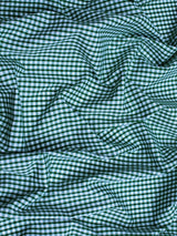 Suave 1/8" Gingham Check Shirting Poplin Polyester Cotton Fabric - Gingham Checkered, 57/58" Width (1 Yard)