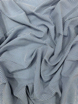 Gingham 1/8 Squares Polyester Poplin Fabric - Checkered Gingham, 60" Width (1 Yard)