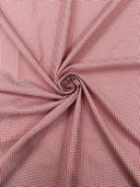 Gingham 1/8 Squares Polyester Poplin Fabric - Checkered Gingham, 60" Width (1 Yard)