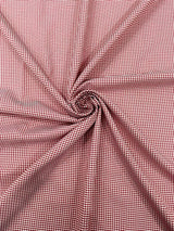 Gingham 1/8 Squares Polyester Poplin Fabric - Checkered Gingham, 60" Width (1 Yard)