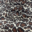 Giraffe Print Velboa Faux Fur Fabric - Brown And Cream Giraffe Print, 58/60" Width