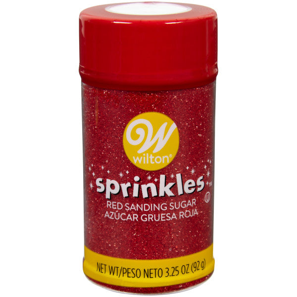 Wilton Red Sanding Sugar Sprinkles, 3.25 oz.