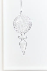 7.5" - 8" Finial Glass Ornament
