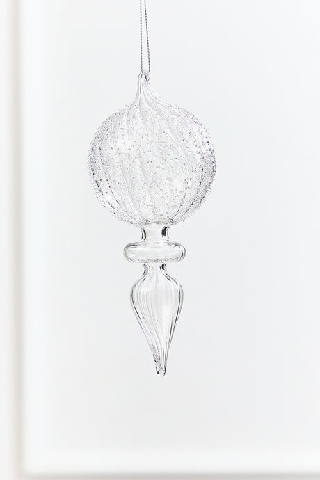 7.5" - 8" Finial Glass Ornament