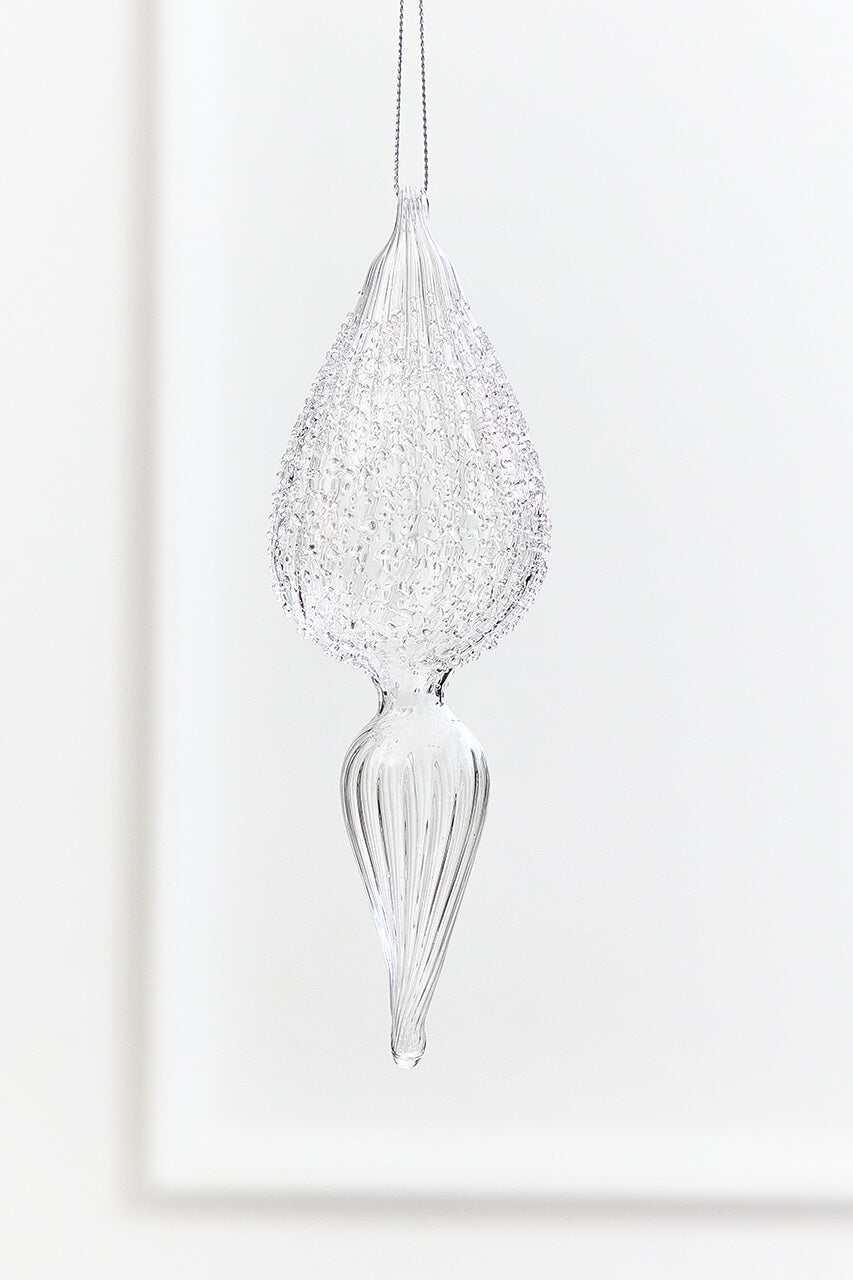 7.5" - 8" Finial Glass Ornament