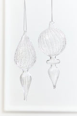 7.5" - 8" Finial Glass Ornament