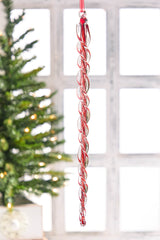 16.5" Glass Icicle Ornament