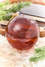 6" Brown Glass Blown Ornament