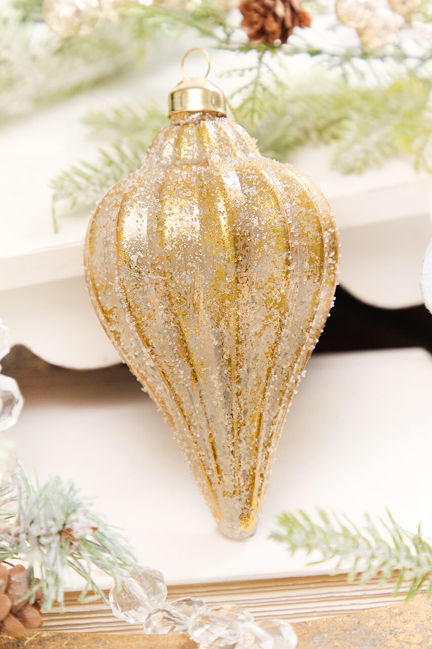 5" Glass Southern Finial Ornament