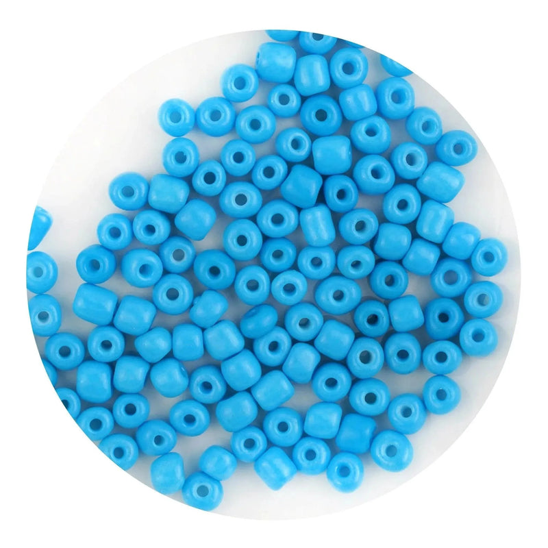 Glass Seed String Beads - Aqua (500 Beads - 2mm)