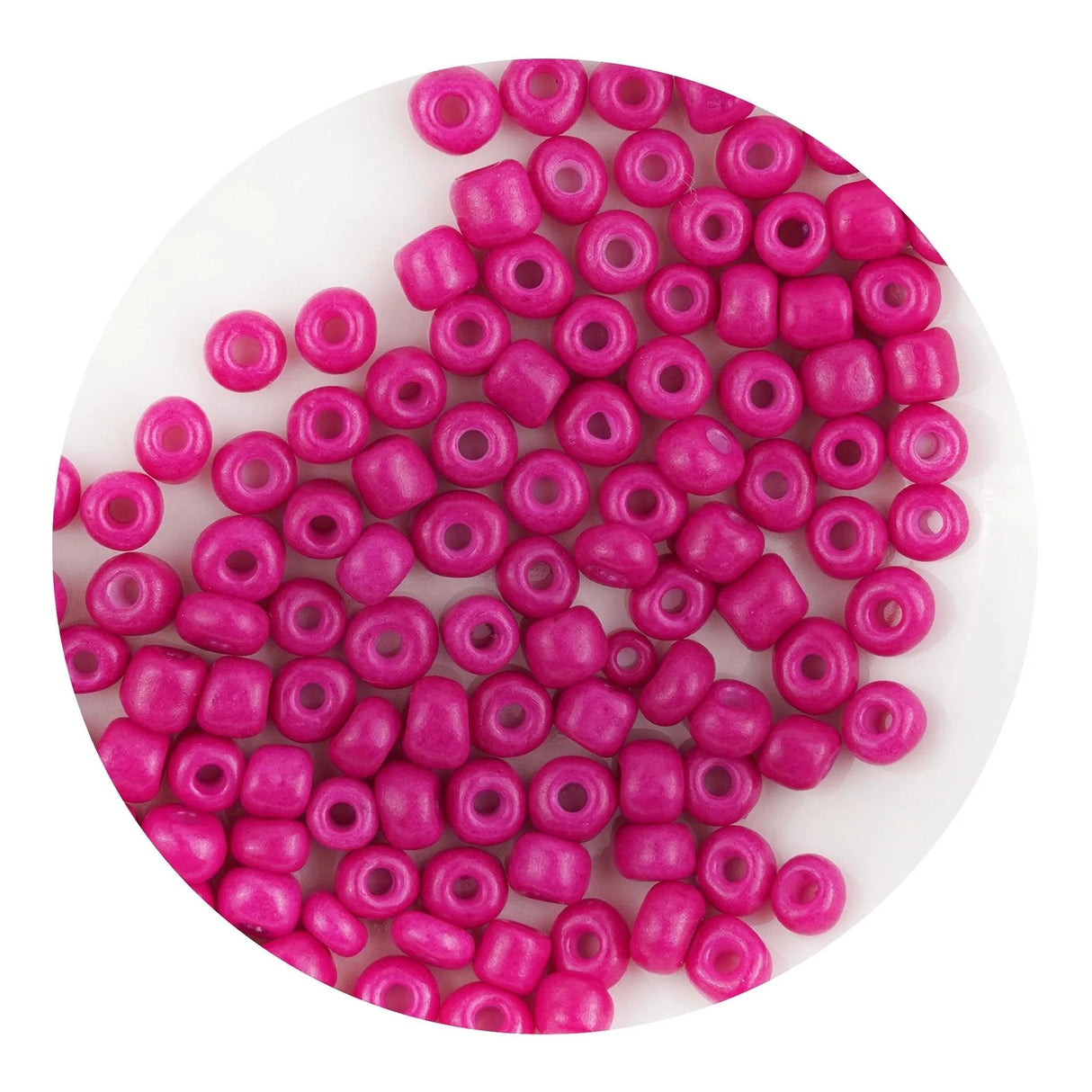 Glass Seed String Beads - Dark Pink (500 Beads - 2mm)
