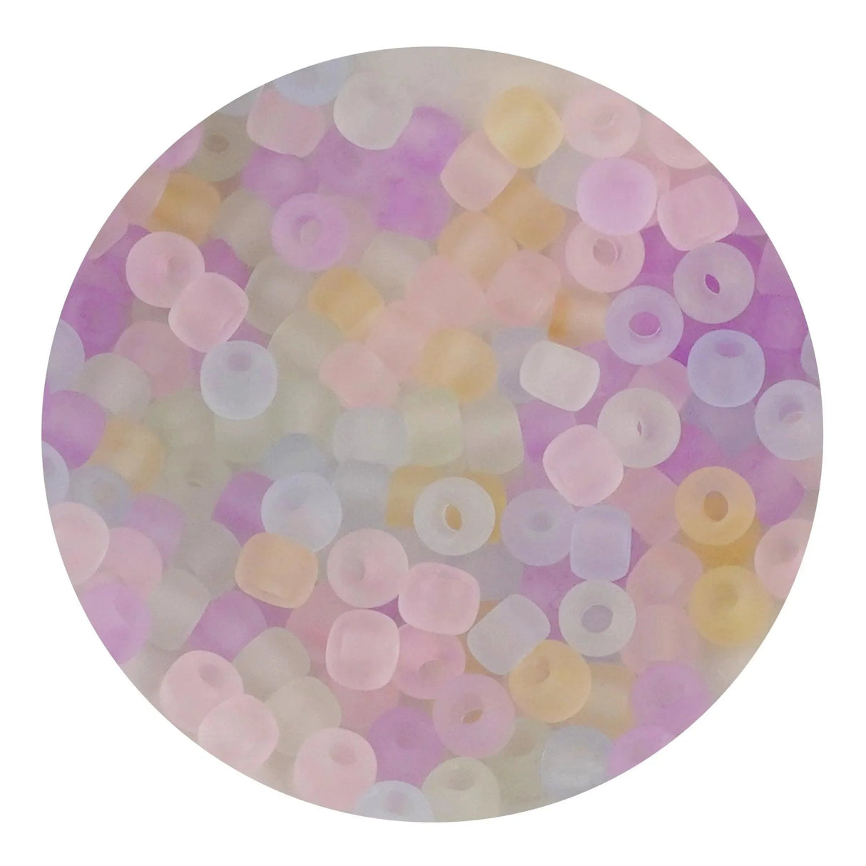 Glass Seed String Beads - Frosted Macaron Blend (500 Beads - 2mm)