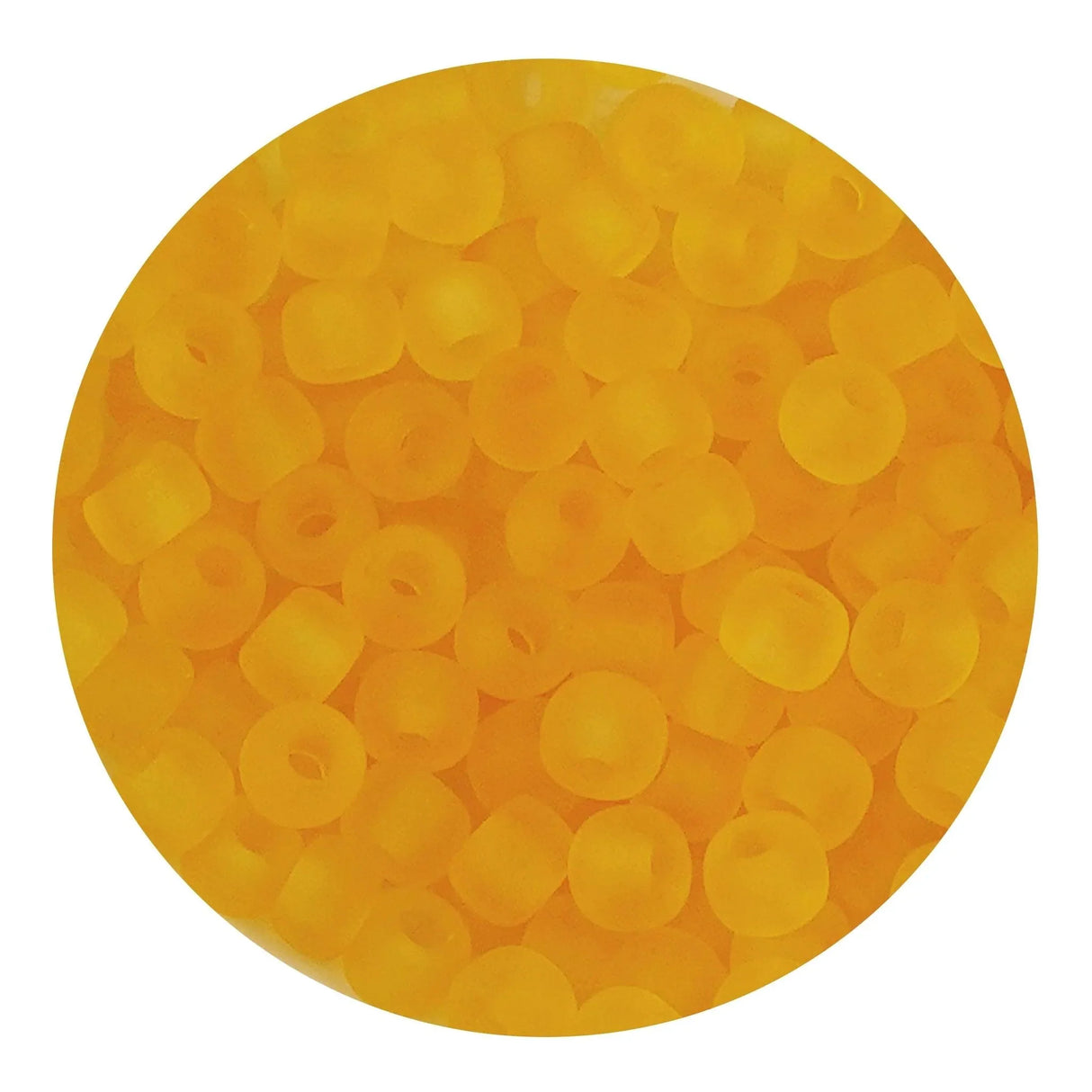 Glass Seed String Beads - Frosted Orange (500 Beads - 2mm)