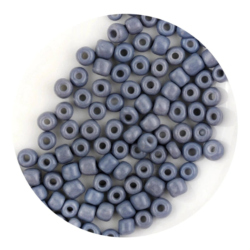 Glass Seed String Beads - Gray (500 Beads - 2mm)