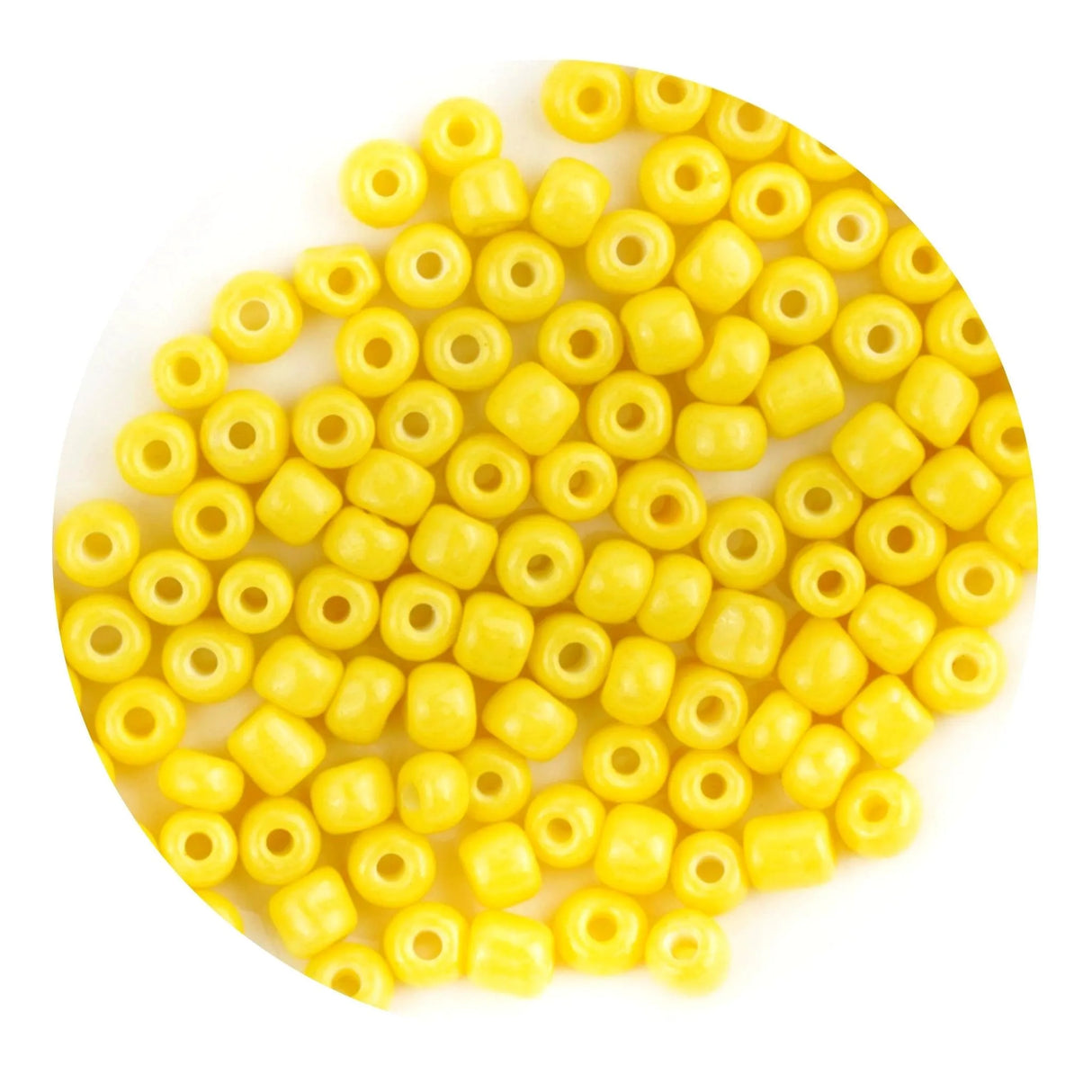 Glass Seed String Beads - Yellow (500 Beads - 2mm)