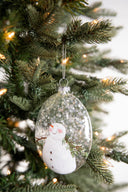 5 Inch Snowman Family Glass Ornament Decorative Christmas Tree Ornament