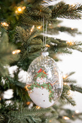 5” Snowman Family Glass Ornament