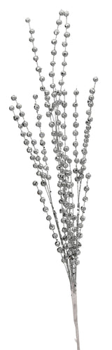 33” Silver Glitter Ball Spray
