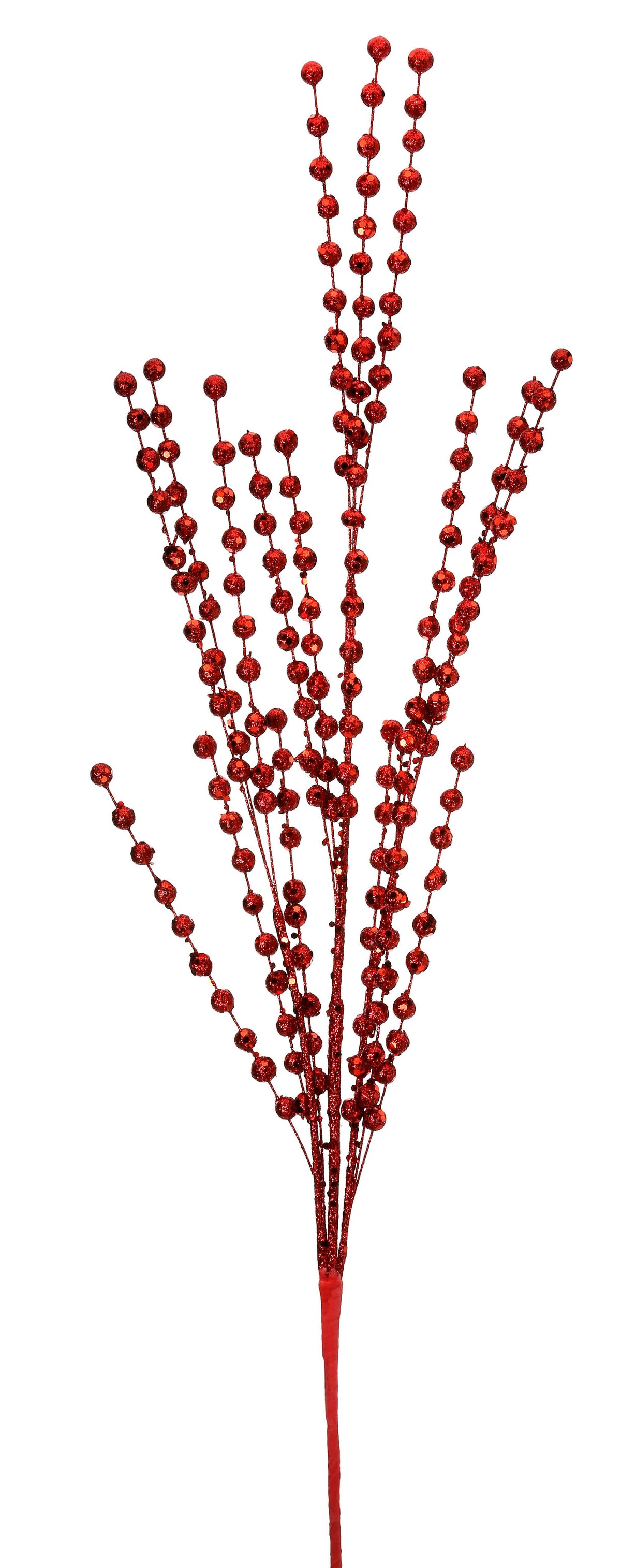 33” Red Glitter Ball Spray