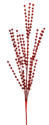 33” Red Glitter Ball Spray