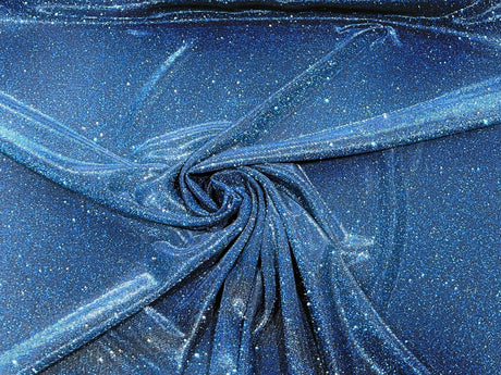 Glitter Metallic Lame Knitted Fabric - Moon Shadow Shimmer Glitter, 57/58" Width (1 Yard)