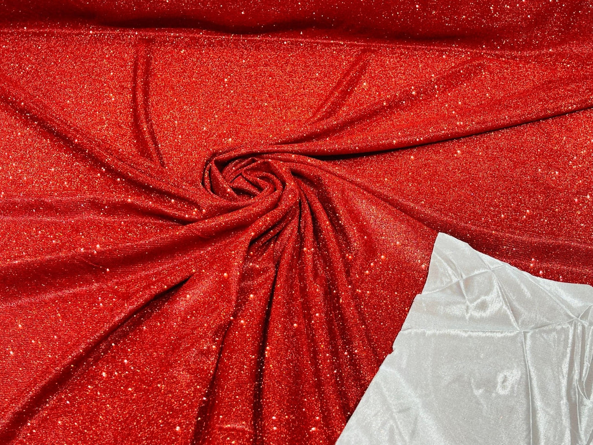Glitter Metallic Lame Knitted Fabric - Moon Shadow Shimmer Glitter, 57/58" Width (1 Yard)