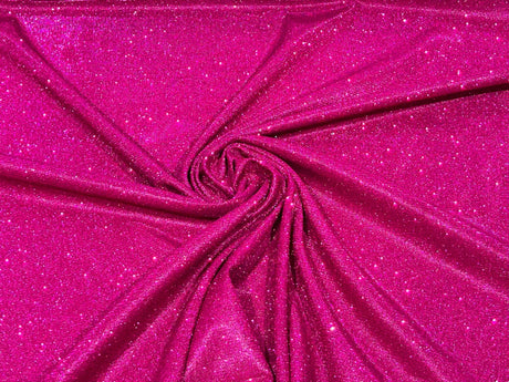 Glitter Metallic Lame Knitted Fabric - Moon Shadow Shimmer Glitter, 57/58" Width (1 Yard)