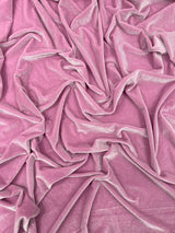 Glitter Stretch Velvet Polyester Spandex Fabric - Glitter, 58" Width (1 Yard)