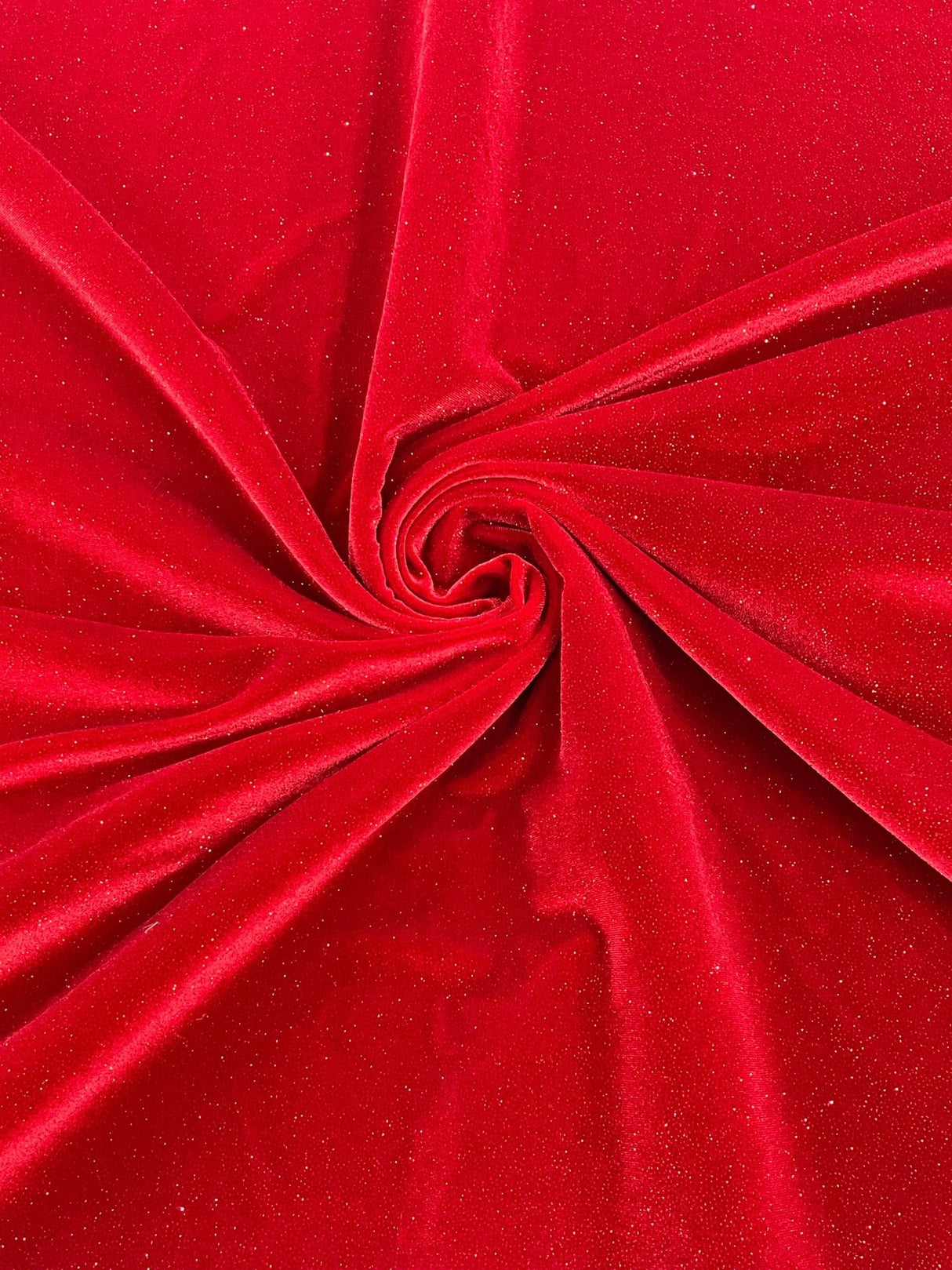 Glitter Stretch Velvet Fabric - 58" Width, Glitter Finish, 2-Way Stretch (1 Yard)