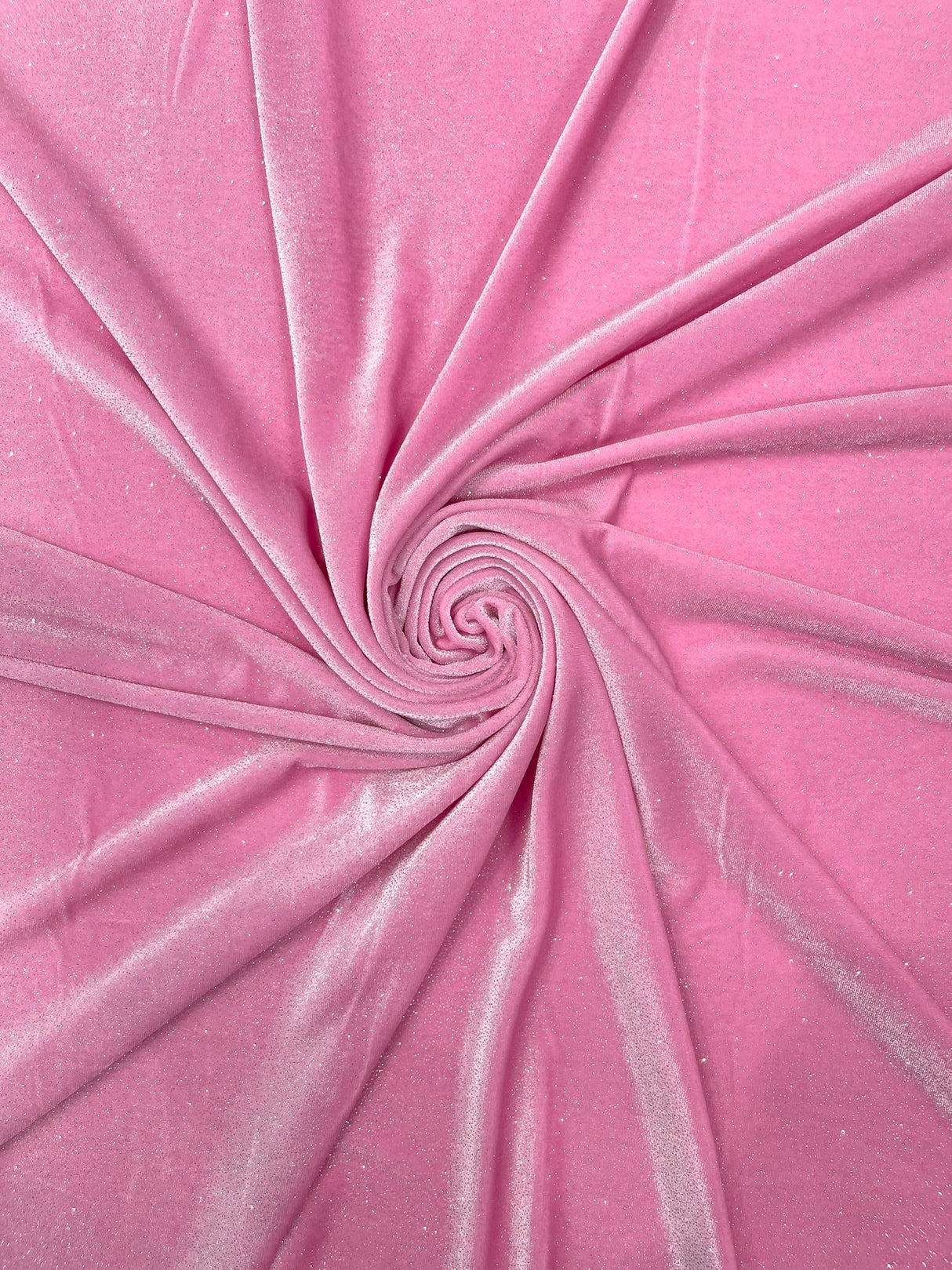 Glitter Stretch Velvet Polyester Spandex Fabric - Glitter, 58" Width (1 Yard)