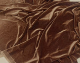 Glitter Stretch Velvet Polyester Spandex Fabric - Glitter, 58" Width (1 Yard)