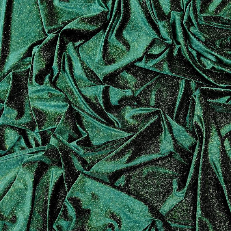 Glitter Stretch Velvet Polyester Spandex Fabric - Glitter, 58" Width (1 Yard)